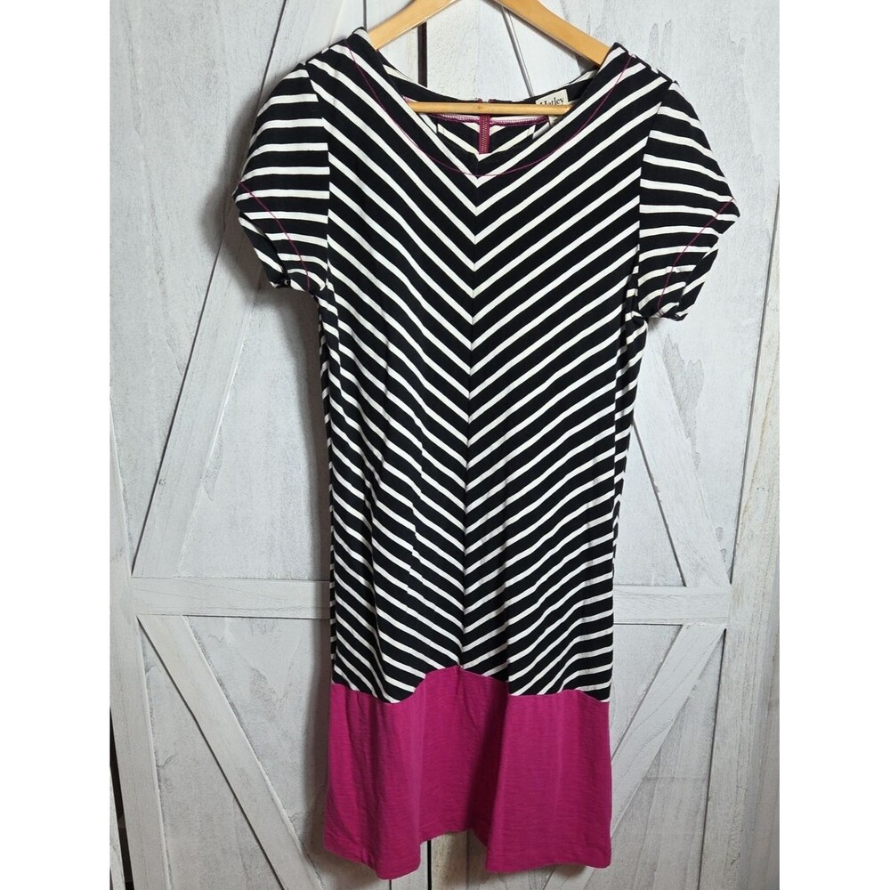 Hatley 100% Cotton Striped Color Block Dress Size L